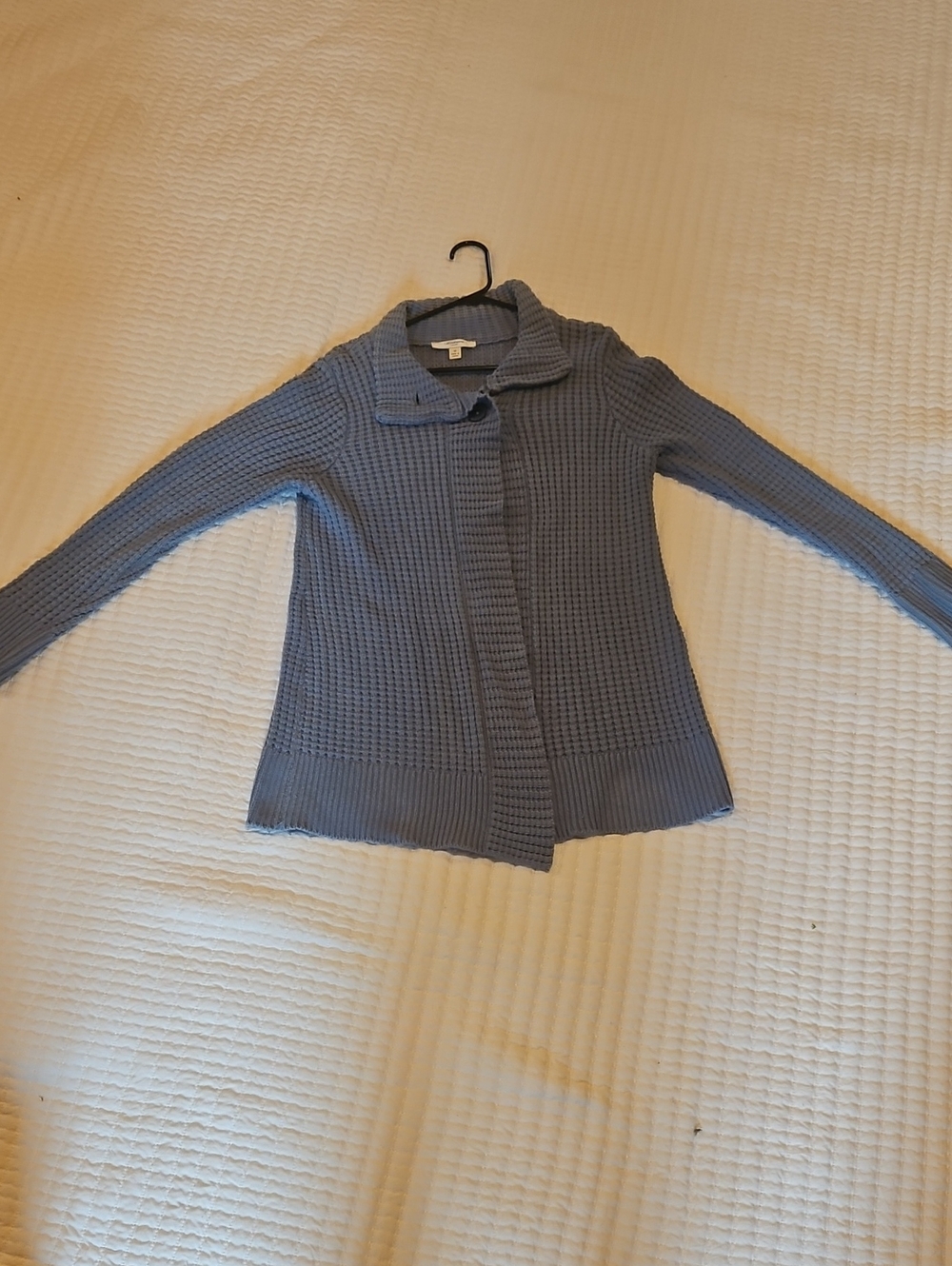 Liz Claiborne Blue Knit Cardigan Sweater